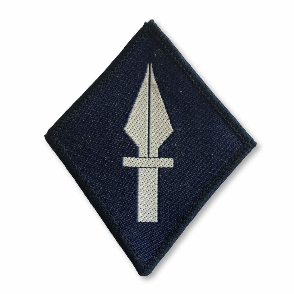 Ammo & Company TRF -1 Signal Brigade - Wht Arrow on Blue Diam. - 70mmH x 60mmW